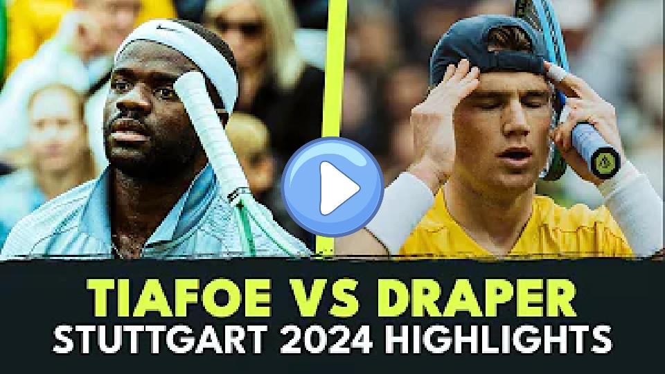 Video thumb: Incredible Frances Tiafoe vs Jack Draper Shotmaking | Stuttgart 2024 Highlights