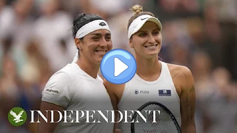 Play video: Marketa Vondrousova wins Wimbledon as Ons Jabeur falls at the final hurdle Video thumb: Marketa Vondrousova wins Wimbledon as Ons Jabeur falls at the final hurdle