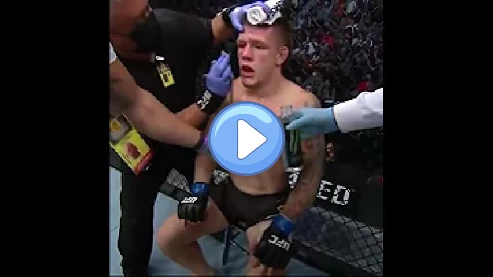 Play video: The infamous nerve-killer leg kick. Anthony Smith defeats Jimmy Crute via doctor's stoppage. Video thumb: The infamous nerve-killer leg kick. Anthony Smith defeats Jimmy Crute via doctor's stoppage.