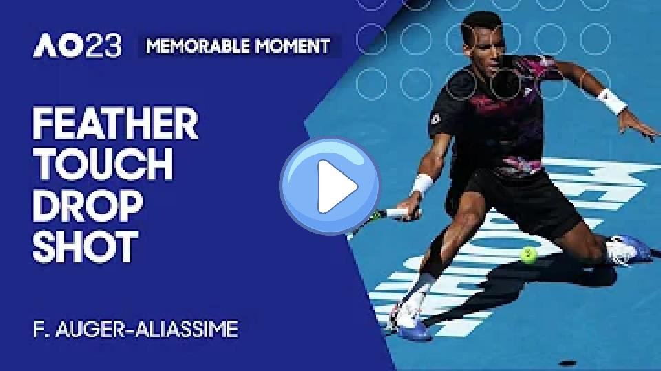 Play video: Felix Auger-Aliassime Has a Feather Touch on His Drop Shots! | Australian Open 2023 Video thumb: Felix Auger-Aliassime Has a Feather Touch on His Drop Shots! | Australian Open 2023