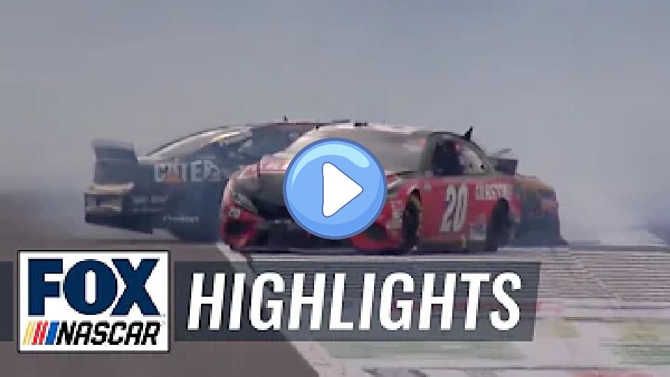 Play video: Tyler Reddick collides with Erik Jones in a hard crash | NASCAR ON FOX HIGHLIGHTS Video thumb: Tyler Reddick collides with Erik Jones in a hard crash | NASCAR ON FOX HIGHLIGHTS