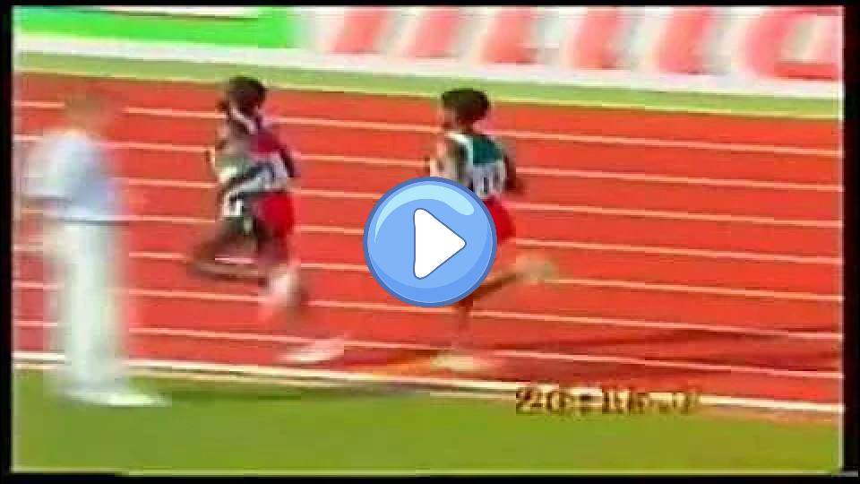Play video: Tanui Loses Shoe and Race Against Gebrselassie Video thumb: Tanui Loses Shoe and Race Against Gebrselassie