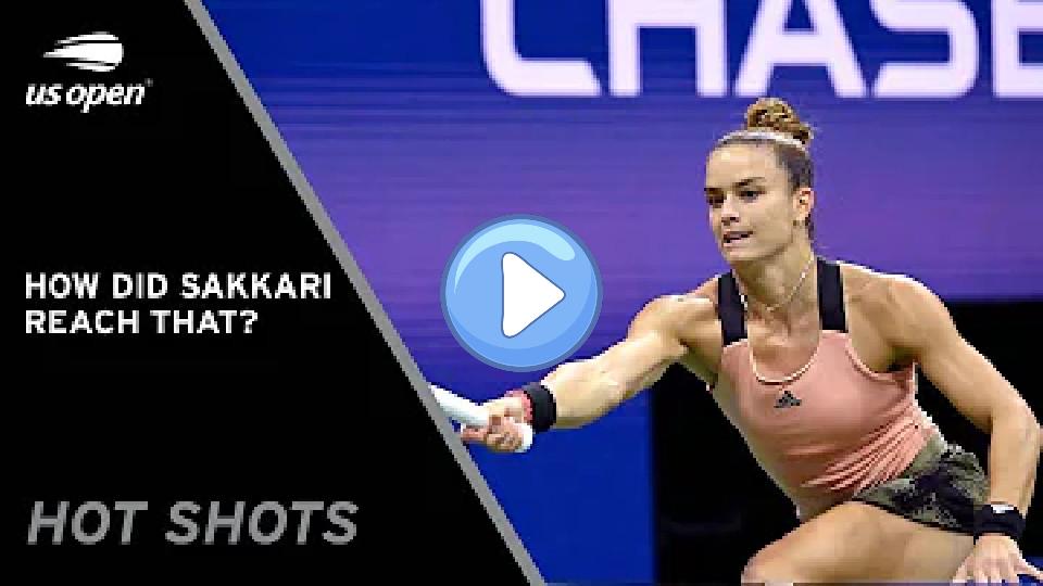 Play video: Maria Sakkari Shows Off Her Speed at the 2021 US Open Video thumb: Maria Sakkari Shows Off Her Speed at the 2021 US Open