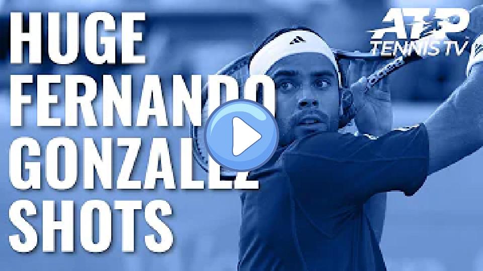 Play video: Fernando Gonzalez's Huge Shots! Video thumb: Fernando Gonzalez's Huge Shots!