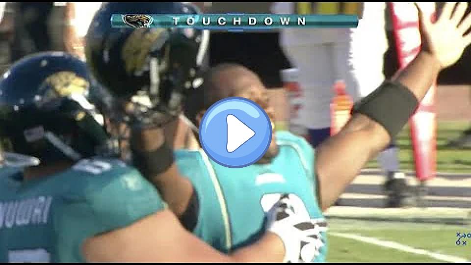 Play video: Mike Thomas catches the deflected Hail Mary thrown by David Garrard (2010, Week 10). Video thumb: Mike Thomas catches the deflected Hail Mary thrown by David Garrard (2010, Week 10).