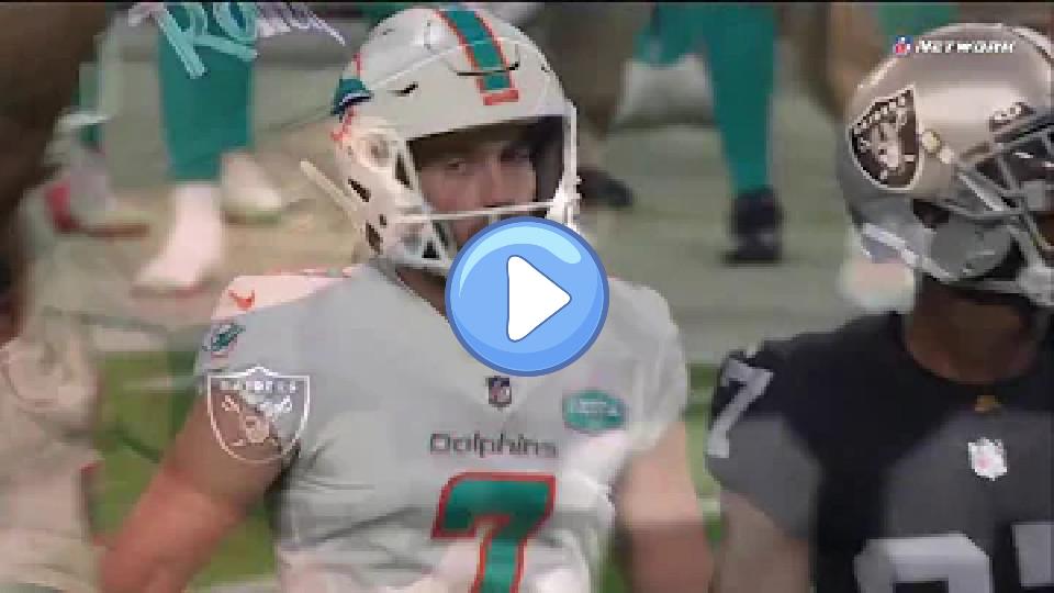 Play video: Ryan Fitzpatrick makes the throw of the year as the Raiders choke. Video thumb: Ryan Fitzpatrick makes the throw of the year as the Raiders choke.