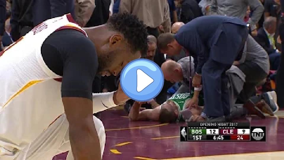 Video thumb: Players' reactions after Gordon Hayward's injury