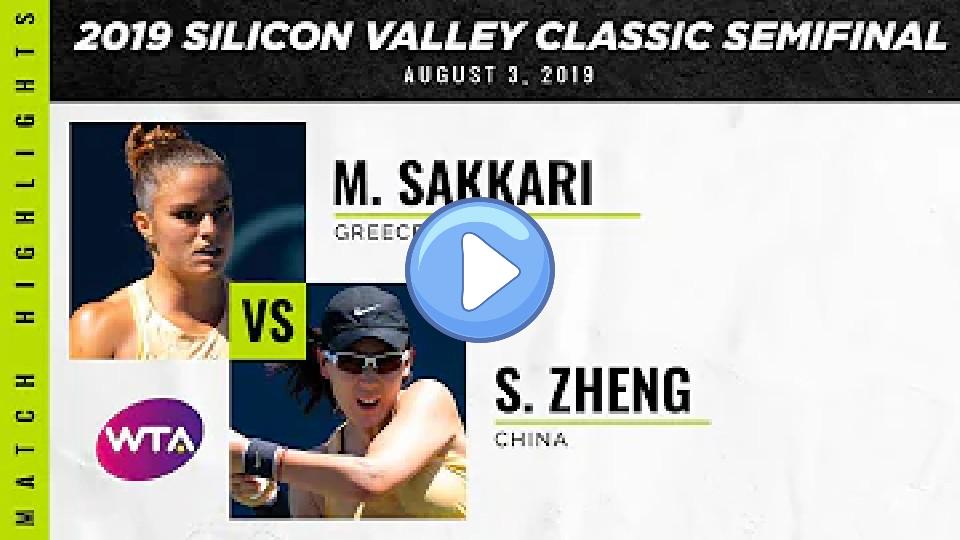 Play video: Saisai Zheng vs. Maria Sakkari | 2019 Silicon Valley Classic Semifinal | WTA Highlights Video thumb: Saisai Zheng vs. Maria Sakkari | 2019 Silicon Valley Classic Semifinal | WTA Highlights