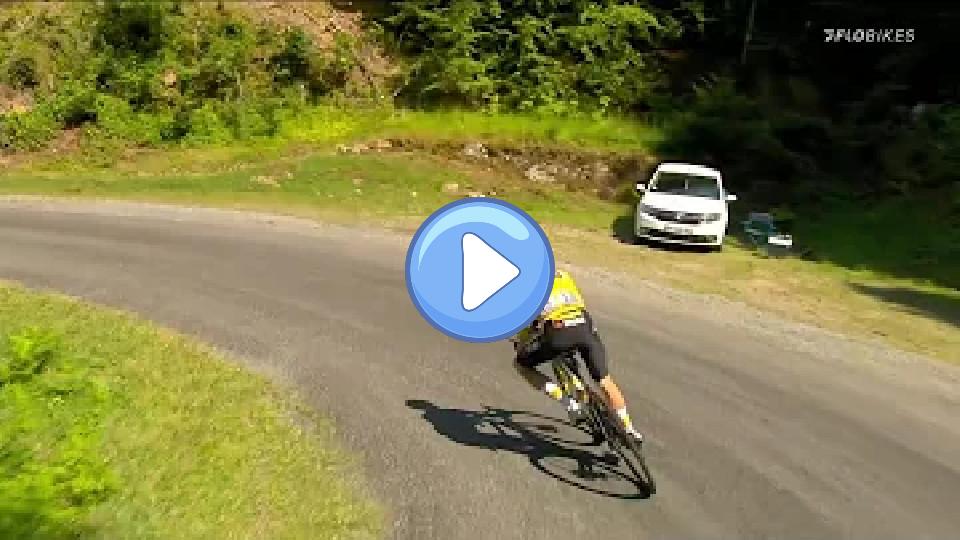 Play video: Tadej Pogačar Crashes on Descent of Stage 18 in 2022 Tour de France Video thumb: Tadej Pogačar Crashes on Descent of Stage 18 in 2022 Tour de France
