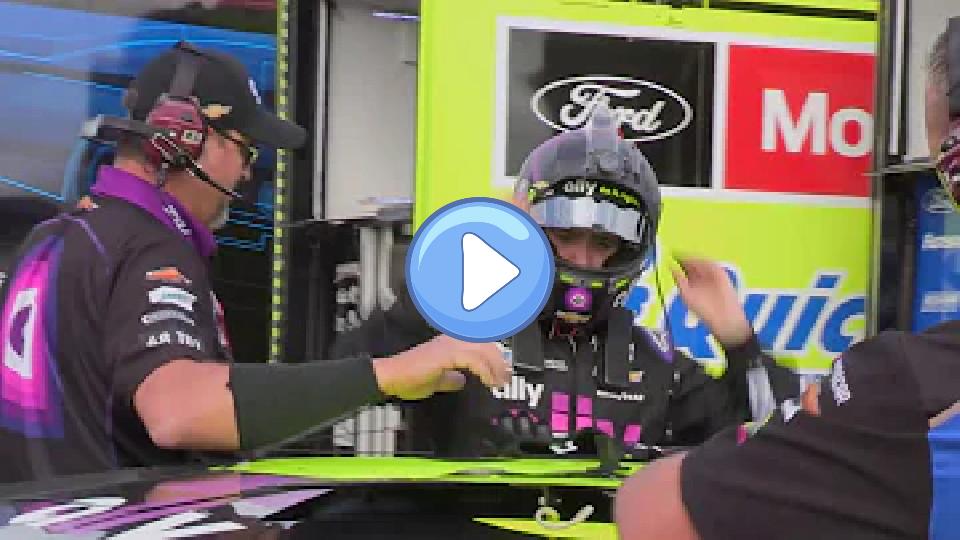 Play video: Raw footage of Jimmie Johnson exiting his car after a wreck: Monster Energy Series at Indianapolis Video thumb: Raw footage of Jimmie Johnson exiting his car after a wreck: Monster Energy Series at Indianapolis