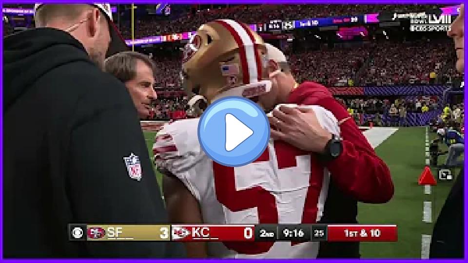 Play video: 49ers' Dre Greenlaw sustains non-contact Achilles injury during the Super Bowl. Video thumb: 49ers' Dre Greenlaw sustains non-contact Achilles injury during the Super Bowl.
