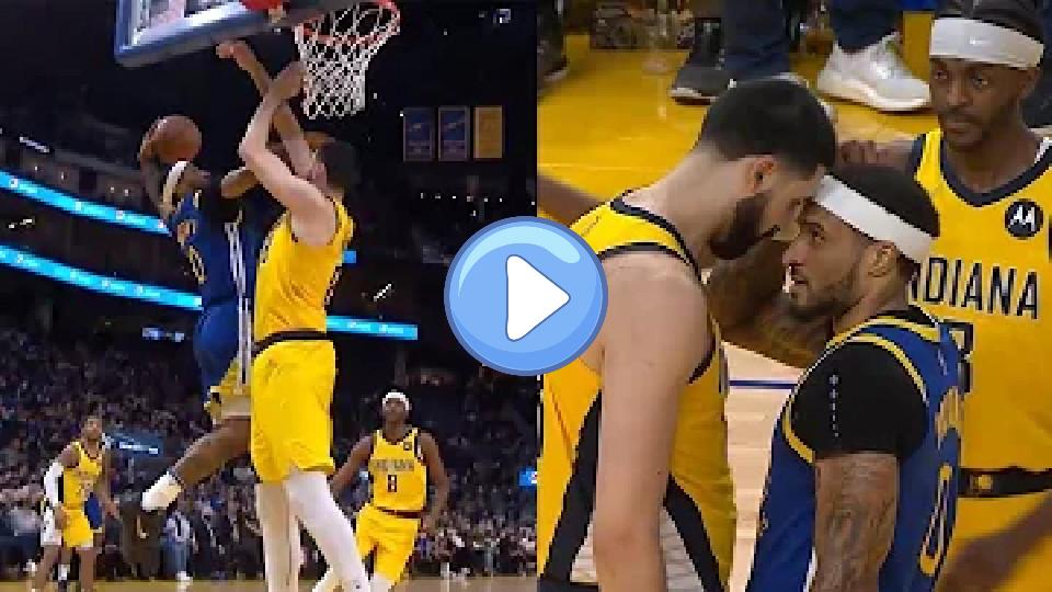 Video thumb: Goga Bitadze was ejected because he attempted to fight Gary Payton after being posterized. 😳