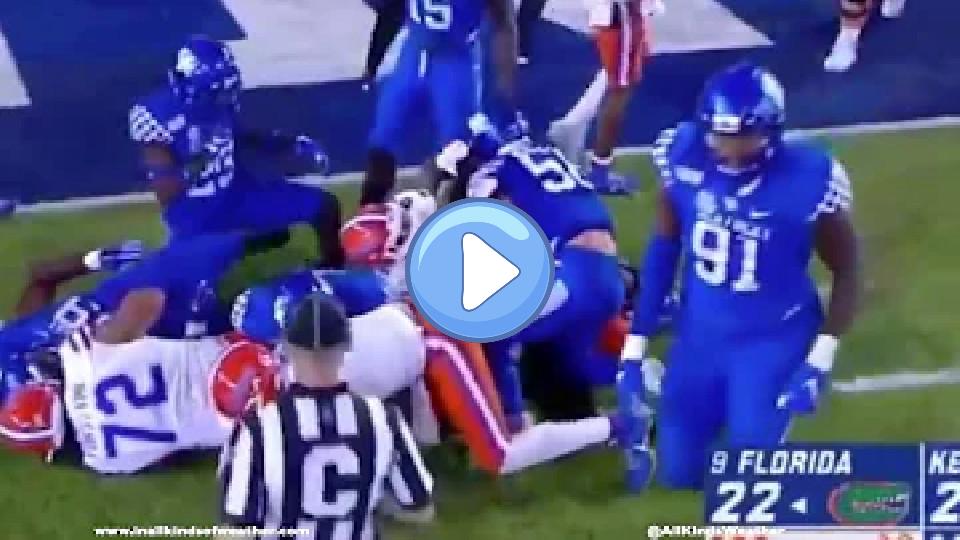 Play video: Kentucky's Kash Daniel attempts to injure Florida QB Kyle Trask. Video thumb: Kentucky's Kash Daniel attempts to injure Florida QB Kyle Trask.