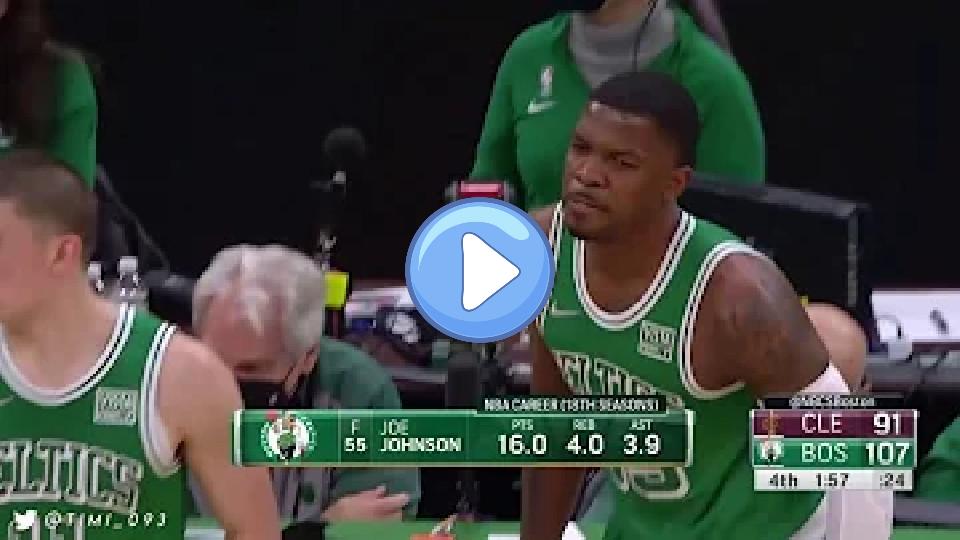 Play video: Joe Johnson makes his NBA comeback in Boston, hits isolation jumper ☘️ Video thumb: Joe Johnson makes his NBA comeback in Boston, hits isolation jumper ☘️