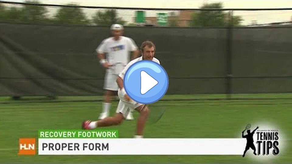 Play video: Mats Wilander shows you how to recover after hitting a forehand. Video thumb: Mats Wilander shows you how to recover after hitting a forehand.