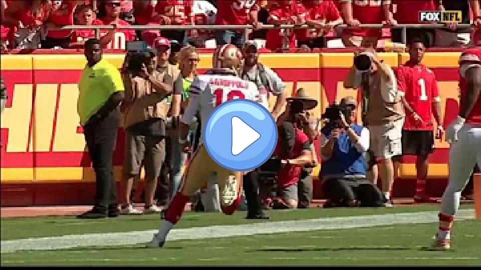 Play video: JIMMY GAROPPOLO INJURY - Tears ACL Video thumb: JIMMY GAROPPOLO INJURY - Tears ACL