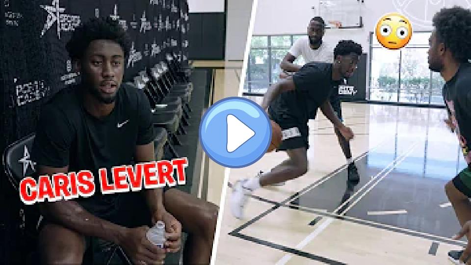 Video thumb: Caris LeVert GOES HARD IN NBA WORKOUT with his friends 😳
