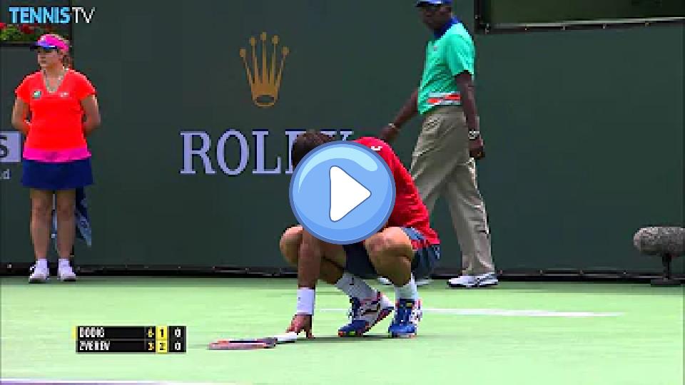 Play video: Dodig Suffers Freak Eye Injury - 2016 BNP Paribas Open Video thumb: Dodig Suffers Freak Eye Injury - 2016 BNP Paribas Open
