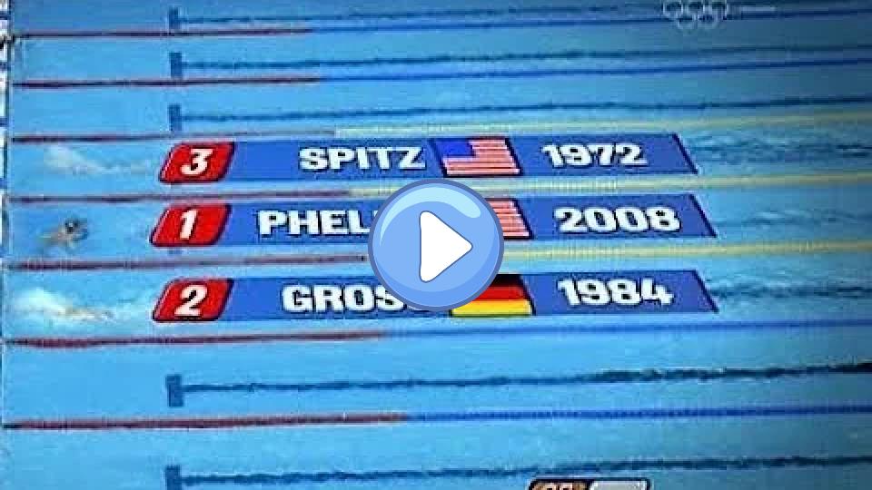 Play video: Olympians Phelps, Gross, and Spitz - 100 Butterfly Video thumb: Olympians Phelps, Gross, and Spitz - 100 Butterfly