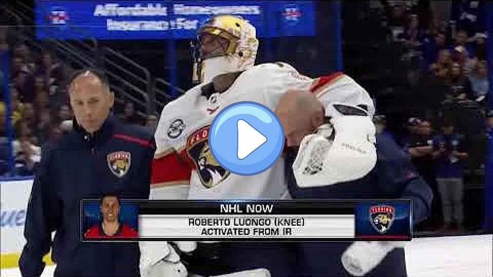 Play video: NHL Now: Roberto Luongo activated off injured reserve on Nov 1, 2018. Video thumb: NHL Now: Roberto Luongo activated off injured reserve on Nov 1, 2018.