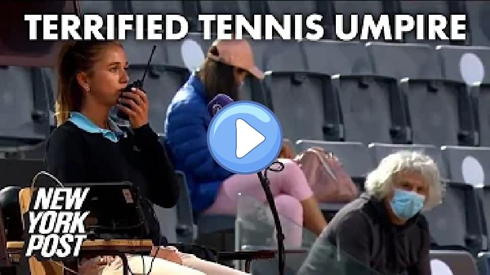 Play video: Terrified umpire seeks help after 'uncomfortable' moment with Camila Giorgi's dad | New York Post Video thumb: Terrified umpire seeks help after 'uncomfortable' moment with Camila Giorgi's dad | New York Post