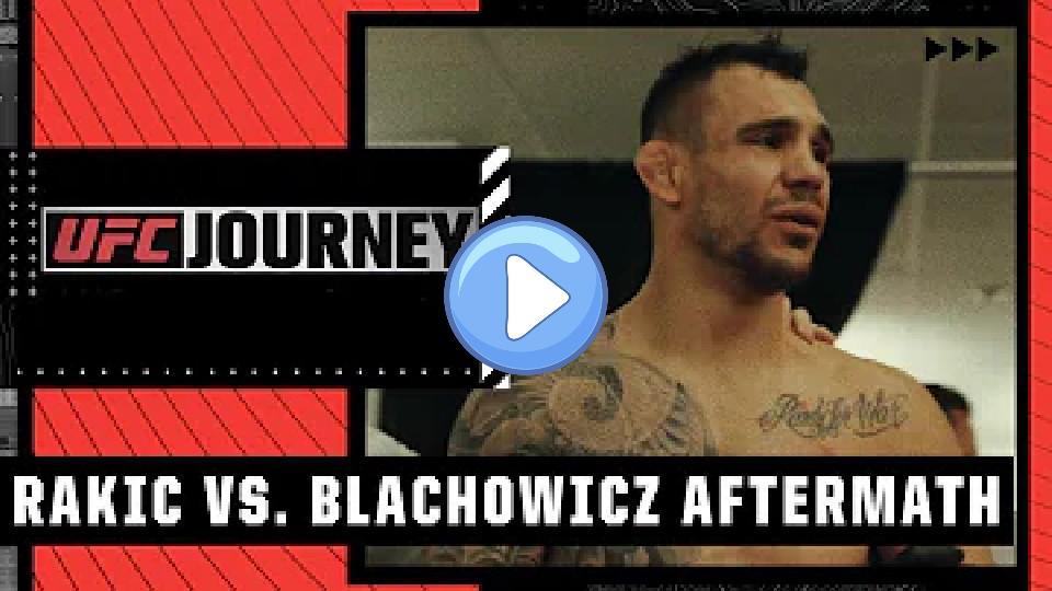 Play video: UFC Journey Excerpt: The Moments After Aleksandar Rakic’s Injury vs. Jan Blachowicz | ESPN MMA Video thumb: UFC Journey Excerpt: The Moments After Aleksandar Rakic’s Injury vs. Jan Blachowicz | ESPN MMA