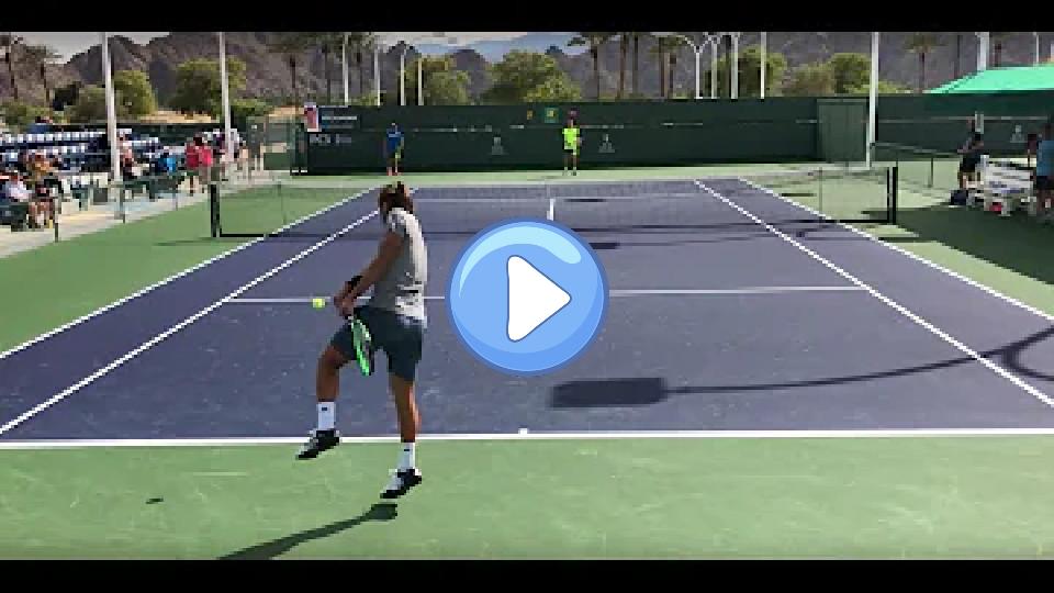 Play video: Lucas Pouille & Philipp Kohlschreiber | IW Practice (Court Level, 60fps) Video thumb: Lucas Pouille & Philipp Kohlschreiber | IW Practice (Court Level, 60fps)