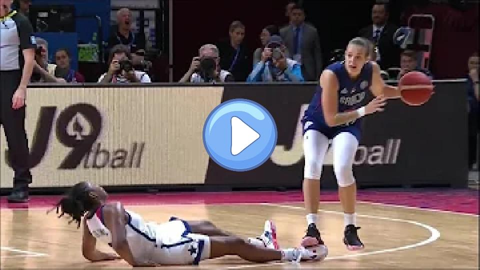 Play video: Atkins' Foot Stepped On, Leaves Game With Ankle Injury | USA Basketball vs. Serbia, Women's World Cup Video thumb: Atkins' Foot Stepped On, Leaves Game With Ankle Injury | USA Basketball vs. Serbia, Women's World Cup