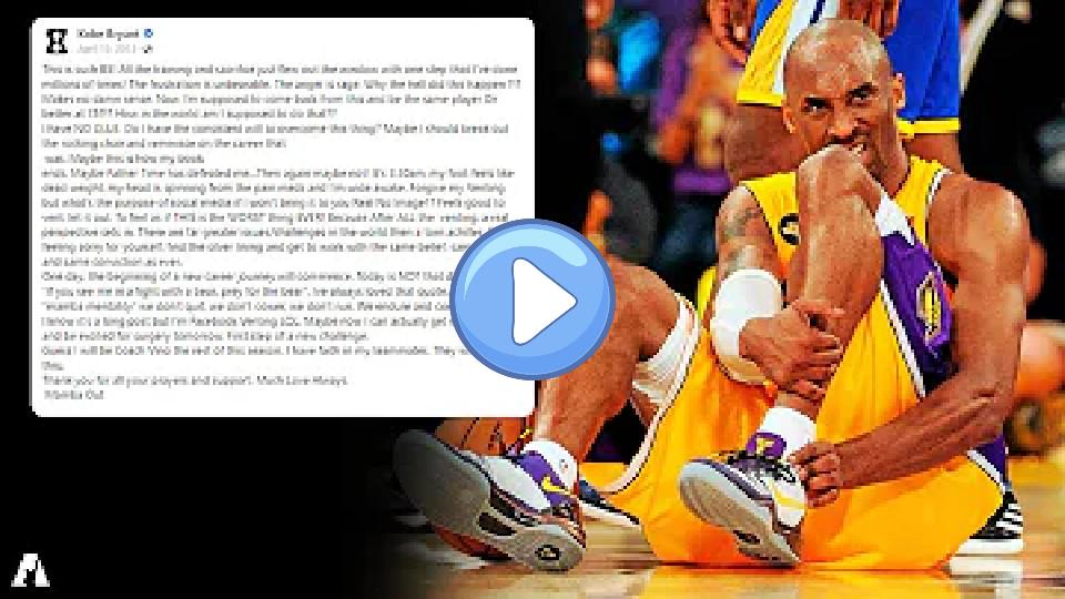 Video thumb: Kobe Bryant's Emotional Facebook Post After Achilles Injury by Jimmy Kimmel | MUST WATCH |