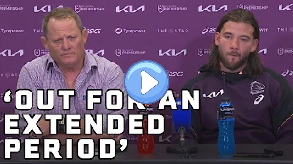 Play video: Kevin Walters reveals breaking news on Adam Reynolds' injury: NRL Presser | NRL on Nine Video thumb: Kevin Walters reveals breaking news on Adam Reynolds' injury: NRL Presser | NRL on Nine