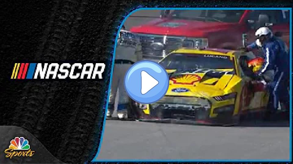 Play video: Joey Logano experiences a severe collision during NASCAR Cup practice at Homestead | Motorsports on NBC Video thumb: Joey Logano experiences a severe collision during NASCAR Cup practice at Homestead | Motorsports on NBC