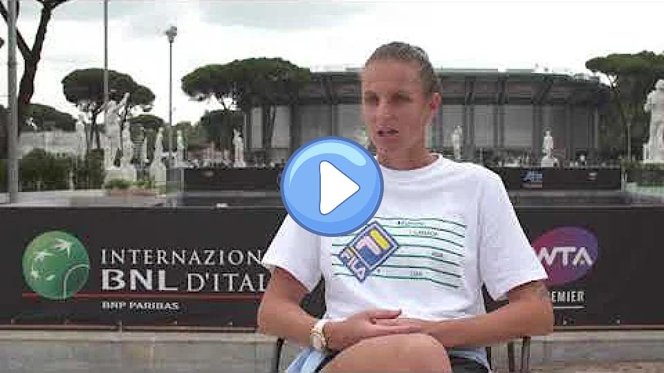 Play video: Pliskova set for a week of rest after retiring due to injury in the Italian Open final Video thumb: Pliskova set for a week of rest after retiring due to injury in the Italian Open final