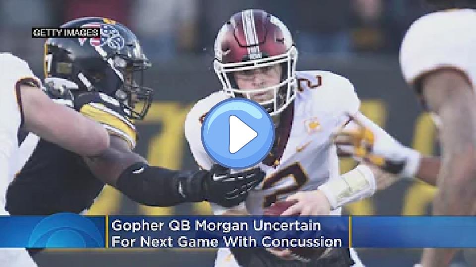 Play video: Gophers QB Morgan Uncertain for Next Game with Concussion Video thumb: Gophers QB Morgan Uncertain for Next Game with Concussion