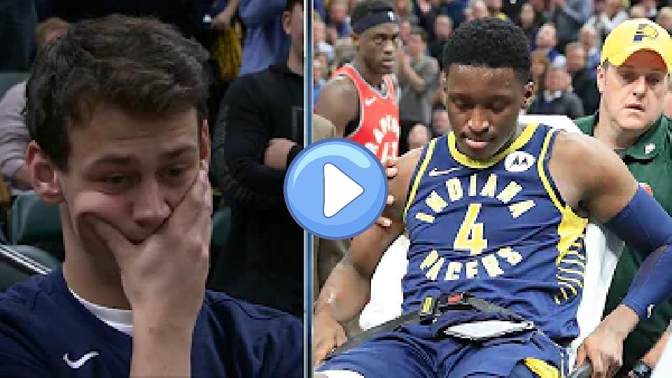 Play video: Victor Oladipo Scary Leg Injury - Raptors vs. Pacers | January 22, 2019 | 2018-19 NBA Season Video thumb: Victor Oladipo Scary Leg Injury - Raptors vs. Pacers | January 22, 2019 | 2018-19 NBA Season