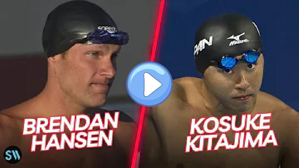 Play video: The rivalry between Brendan Hansen and Kosuke Kitajima Video thumb: The rivalry between Brendan Hansen and Kosuke Kitajima