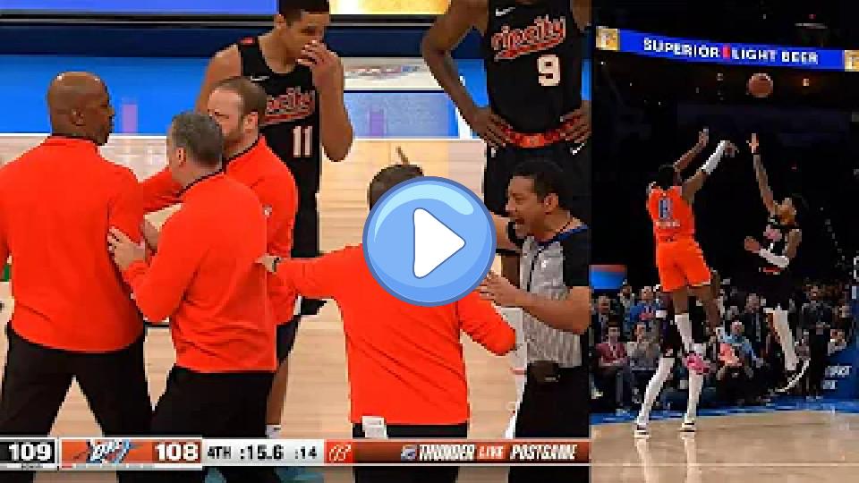 Play video: Chauncey Billups ejected with 15 seconds left, then Jalen Williams hits the game winner. Video thumb: Chauncey Billups ejected with 15 seconds left, then Jalen Williams hits the game winner.