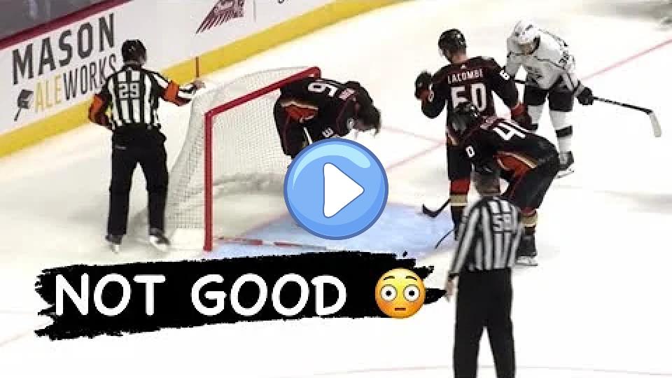 Play video: John Gibson injured in first preseason game Video thumb: John Gibson injured in first preseason game