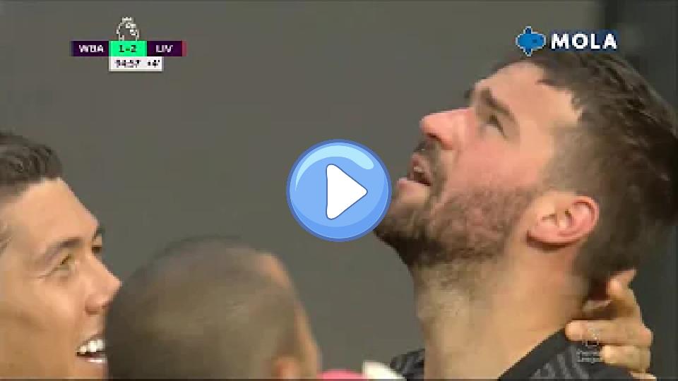 Video thumb: Alisson Scores Winning Goal for Liverpool in Injury Time | West Brom vs Liverpool