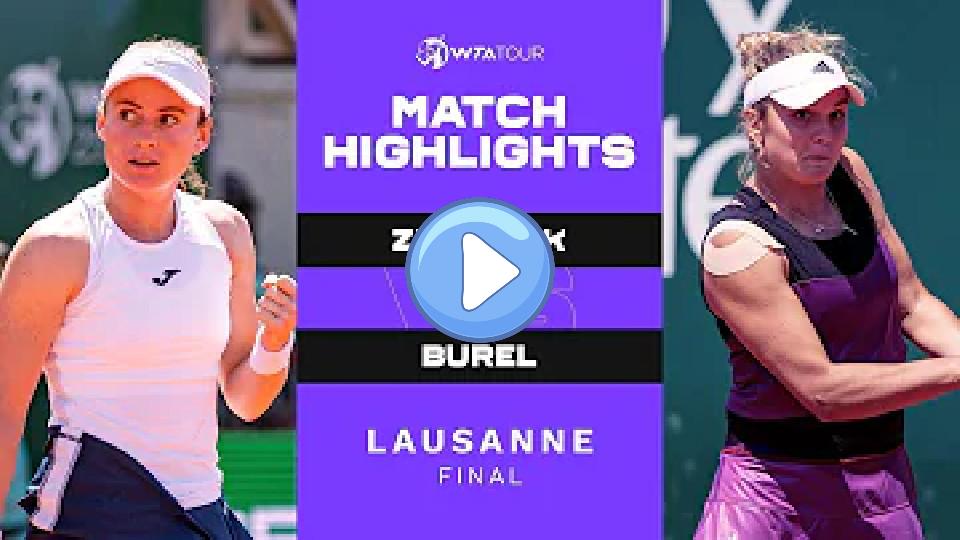 Play video: Tamara Zidansek vs. Clara Burel | 2021 Lausanne Final | WTA Match Highlights Video thumb: Tamara Zidansek vs. Clara Burel | 2021 Lausanne Final | WTA Match Highlights