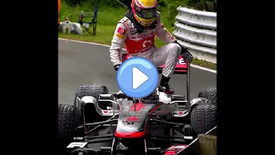 Play video: Lewis Hamilton collided with Jenson Button... Video thumb: Lewis Hamilton collided with Jenson Button...