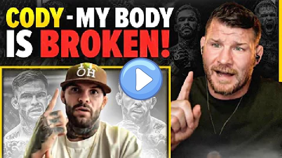 Play video: Bisping interviews Cody Garbrandt: MY BODY IS BROKEN! | Reacts to UFC 292 withdrawal Video thumb: Bisping interviews Cody Garbrandt: MY BODY IS BROKEN! | Reacts to UFC 292 withdrawal