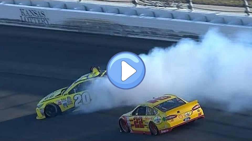 Video thumb: Logano spins Kenseth with five laps to go.