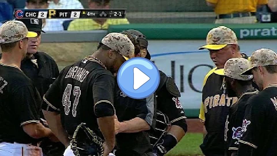 Play video: CHC@PIT: Liriano leaves the game due to an injury Video thumb: CHC@PIT: Liriano leaves the game due to an injury
