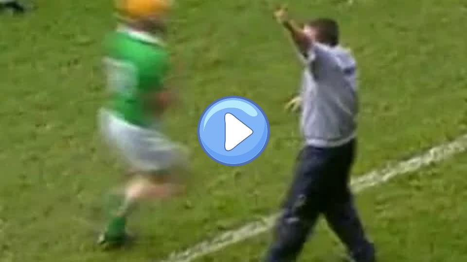 Play video: Davy Fitz gets hit. Video thumb: Davy Fitz gets hit.