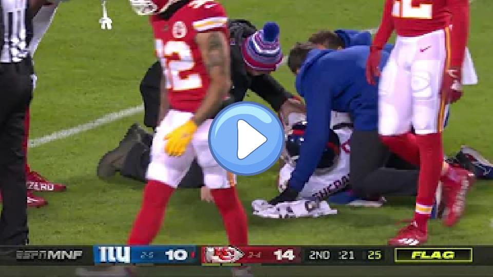 Play video: Sterling Shepard Injury vs. Chiefs Video thumb: Sterling Shepard Injury vs. Chiefs