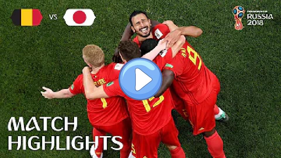 Play video: Belgium vs Japan | 2018 FIFA World Cup | Match Highlights Video thumb: Belgium vs Japan | 2018 FIFA World Cup | Match Highlights