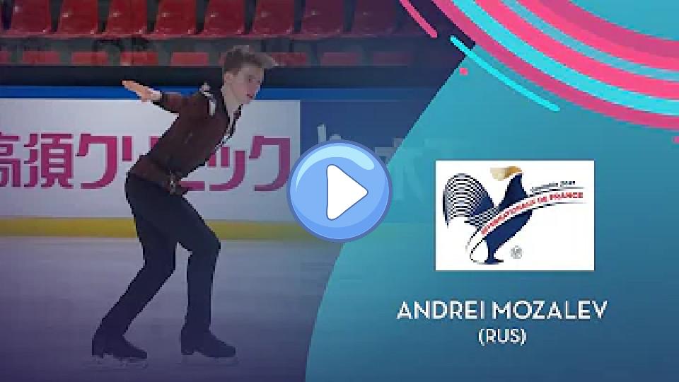 Play video: Andrei Mozalev (RUS) | Men's FS | Internationaux de France 2021 | #GPFigure Video thumb: Andrei Mozalev (RUS) | Men's FS | Internationaux de France 2021 | #GPFigure