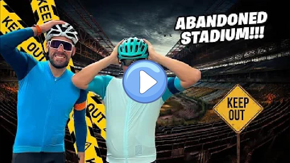 Play video: We cycled to an abandoned stadium in Germany... Video thumb: We cycled to an abandoned stadium in Germany...