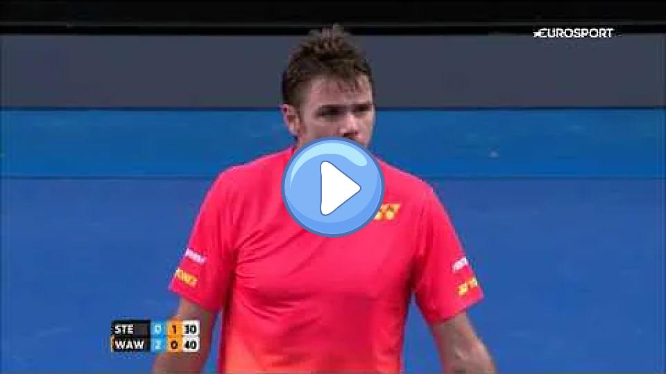 Play video: Stan Wawrinka is mad! He's not allowed to speak French. Video thumb: Stan Wawrinka is mad! He's not allowed to speak French.
