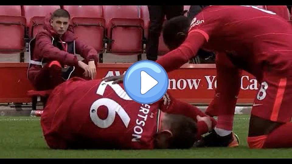 Play video: Andy Robertson sustained an injury during the preseason match against Athletic Bilbao. Video thumb: Andy Robertson sustained an injury during the preseason match against Athletic Bilbao.